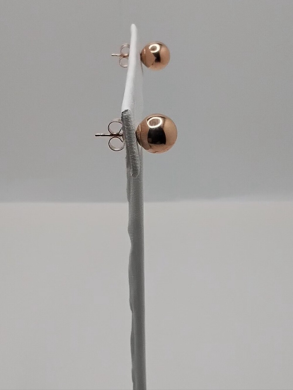 Eternagold 14KT Yellow Gold Ball Stud Earrings 7mm - EUC - Picture 6 of 16